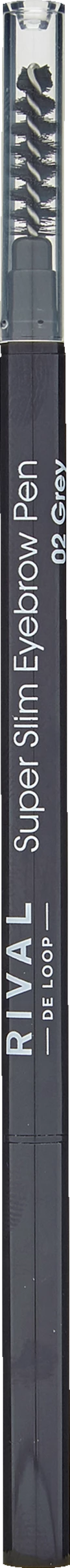 RIVAL DE LOOP Super Slim Eyebrow Pencil 02 - Grey 2 RIVAL DE LOOP Super Slim Eyebrow Pencil 02 - Grey – Bild 2
