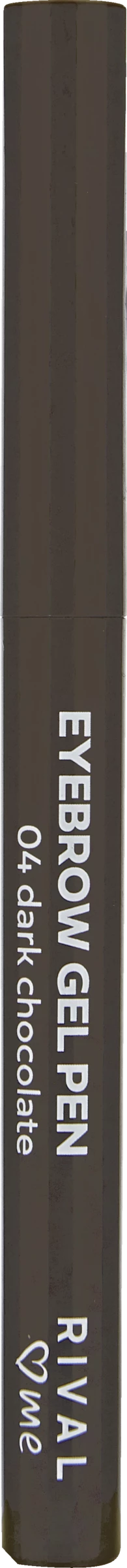 RIVAL Loves Me Eyebrow Gel Pencil 04 Dark Chocolate 1 RIVAL Loves Me Eyebrow Gel Pencil 04 Dark Chocolate