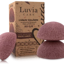 Luvia Cosmetics Konjac Schwamm - Set Red Clay
