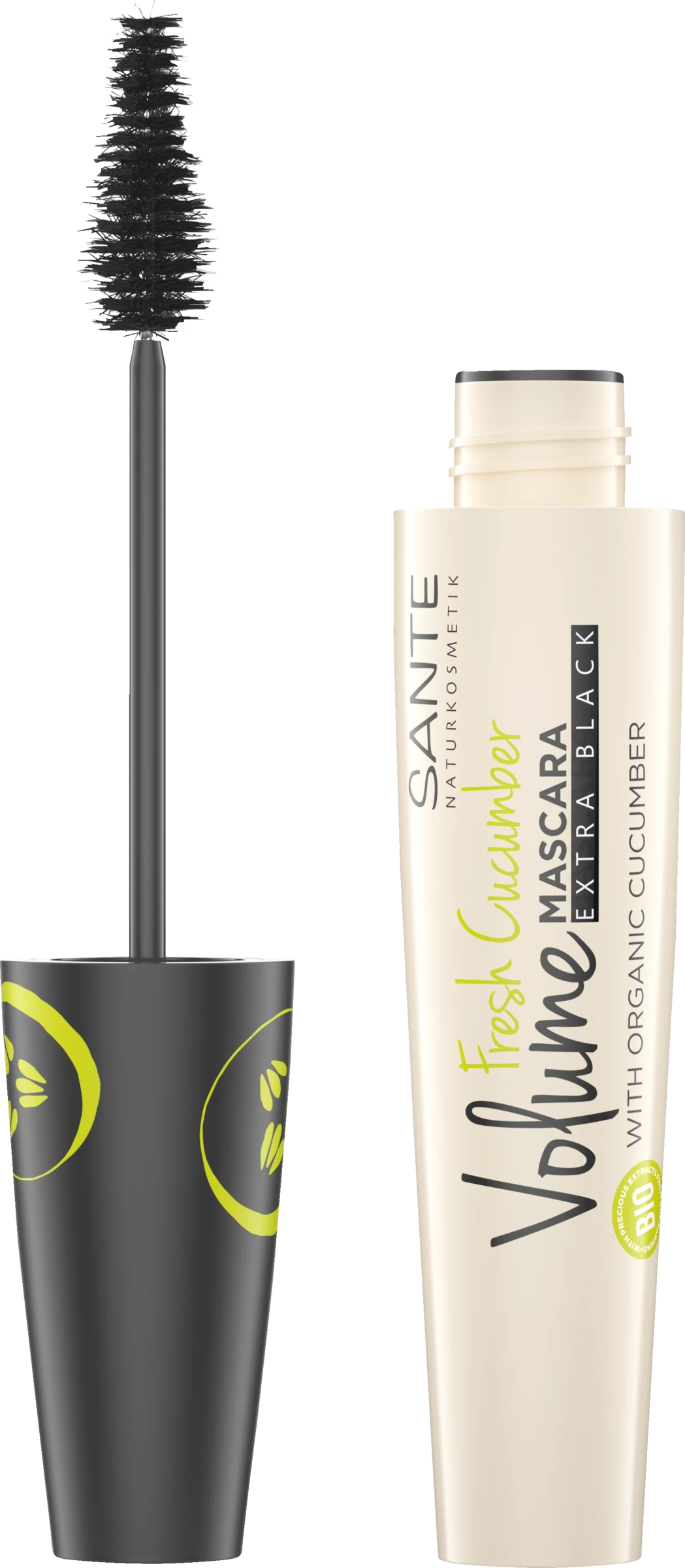 Sante Fresh Cucumber Volume Mascara Extra Black 2 Sante Fresh Cucumber Volume Mascara Extra Black – Bild 2