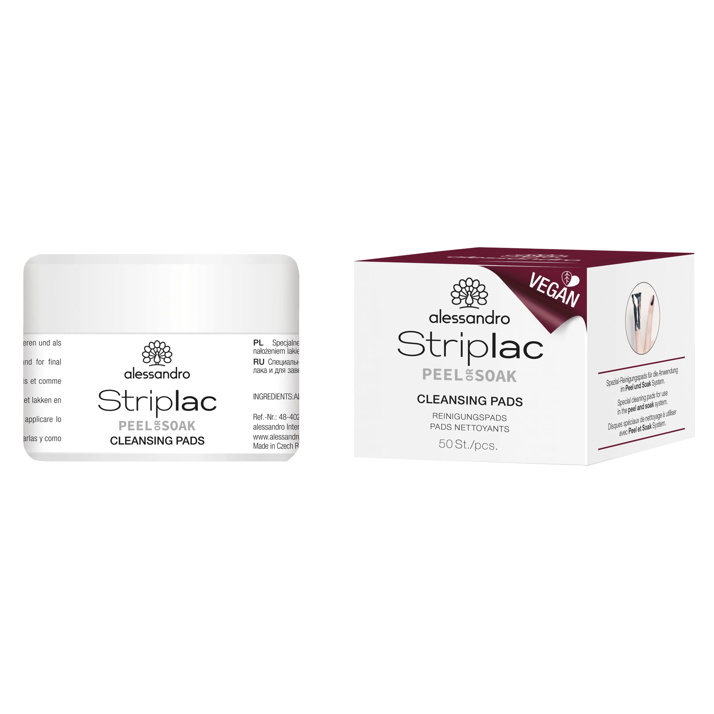 Alessandro STRIPLAC PEEL OR SOAK STRIPLAC REINIGUNGSPADS - VEGAN 3 Alessandro STRIPLAC PEEL OR SOAK STRIPLAC REINIGUNGSPADS - VEGAN – Bild 3