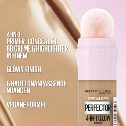 Maybelline New York Instant Perfector Glow 4-in-1 Make-Up 1.5 Light Medium 10 Maybelline New York Instant Perfector Glow 4-in-1 Make-Up 1.5 Light Medium -Augenbrauen Verkäufe MAM 8479339 SHOP IMAGE 1.6
