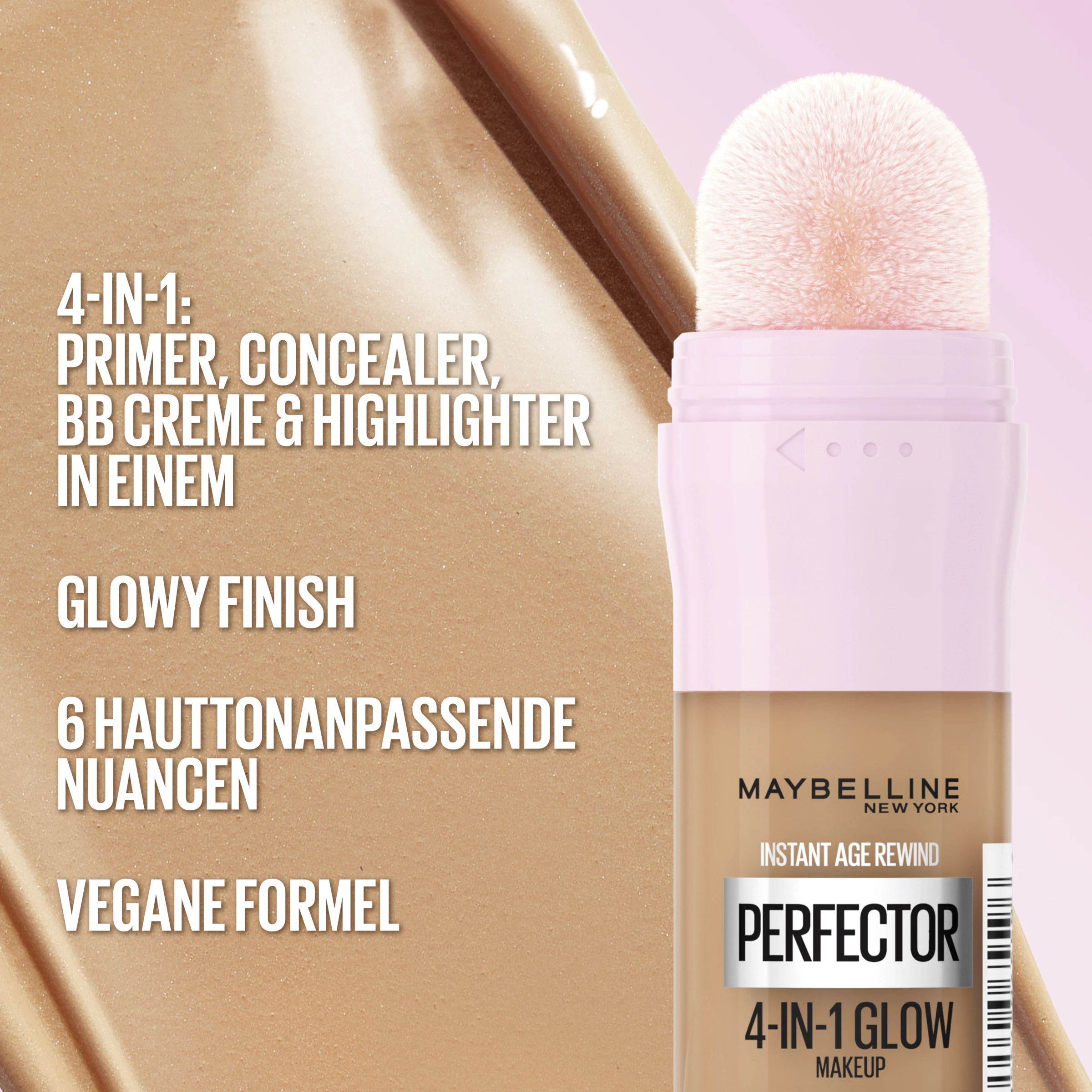 Maybelline New York Instant Perfector Glow 4-in-1 Make-Up 01 Light 5 Maybelline New York Instant Perfector Glow 4-in-1 Make-Up 01 Light – Bild 5