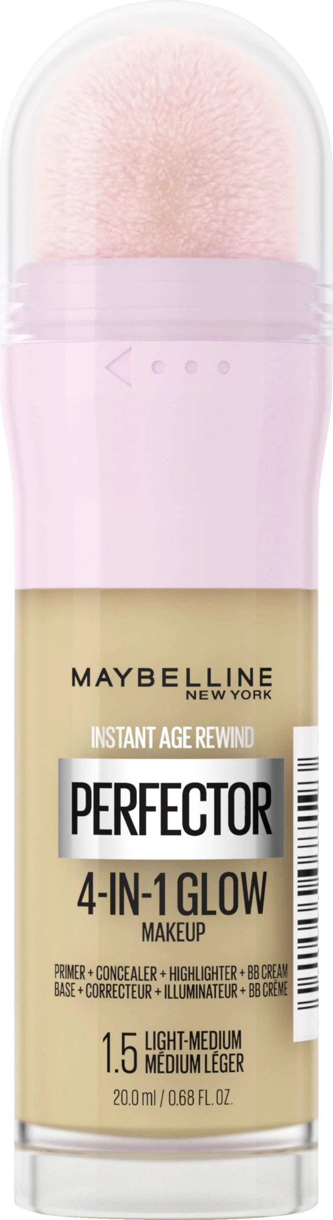 Maybelline New York Instant Perfector Glow 4-in-1 Make-Up 1.5 Light Medium 1 Maybelline New York Instant Perfector Glow 4-in-1 Make-Up 1.5 Light Medium