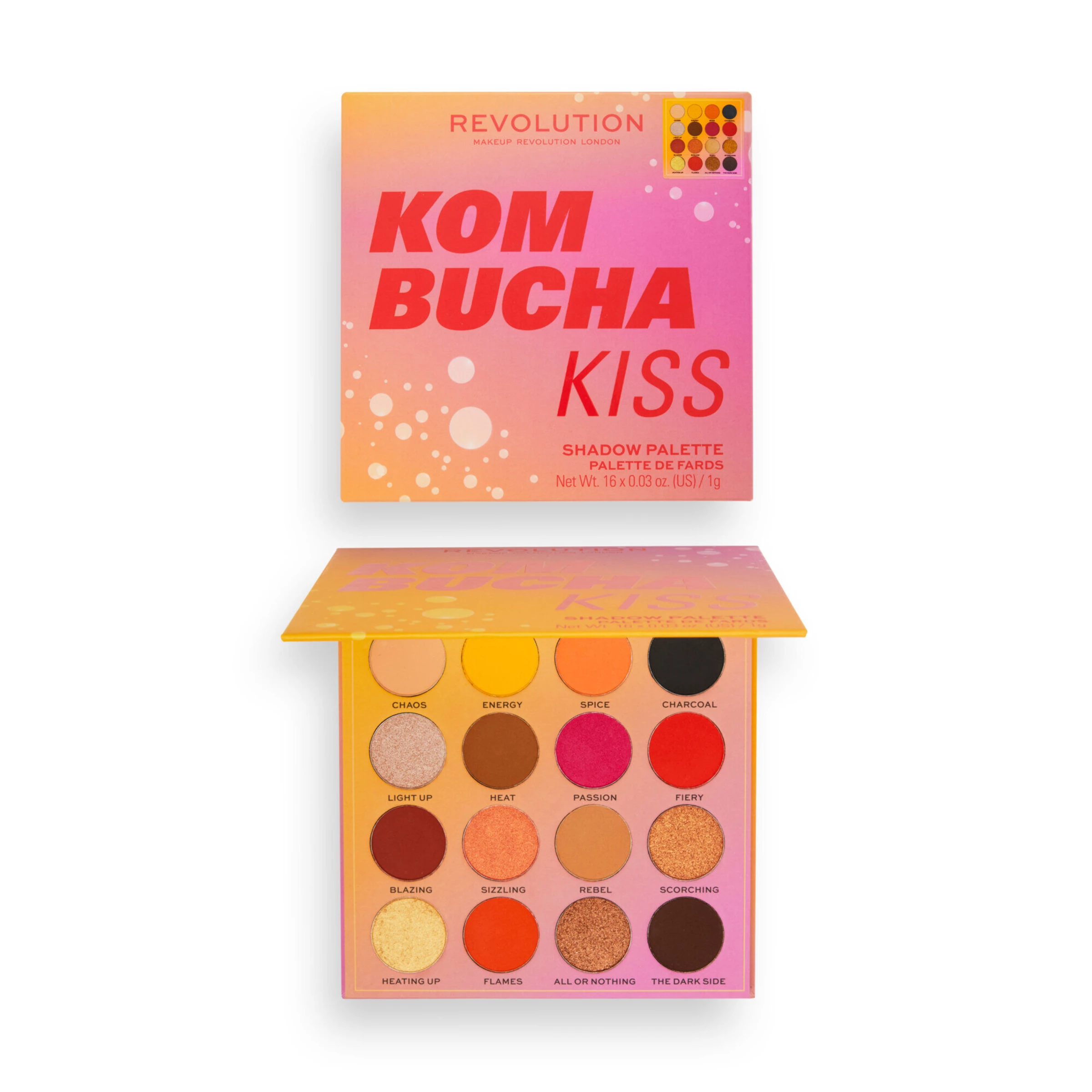 Revolution Makeup Revolution Hot Shot Shadow Kombucha Kiss Palette 1 Revolution Makeup Revolution Hot Shot Shadow Kombucha Kiss Palette