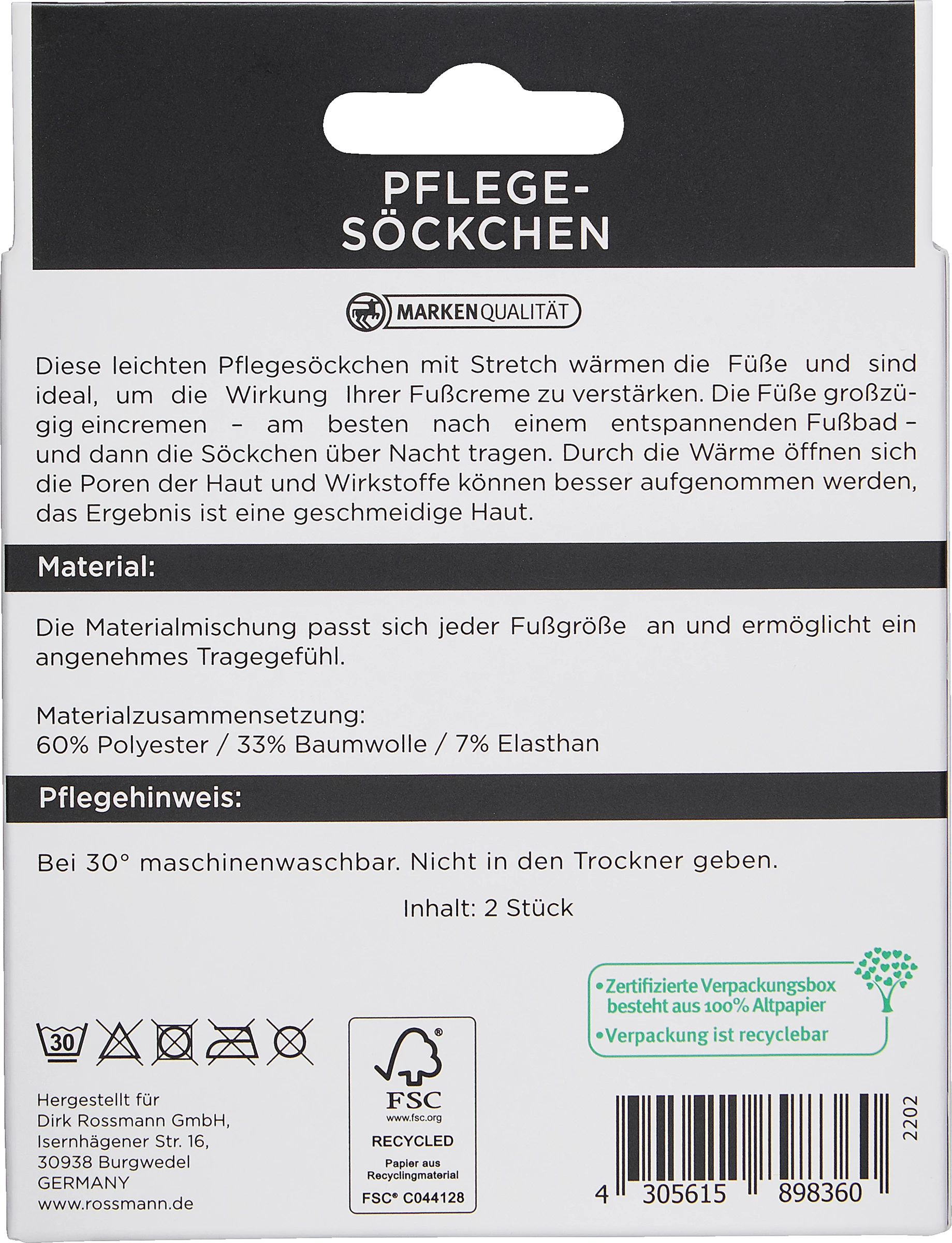 FOR YOUR Beauty Pflegesöckchen 2 FOR YOUR Beauty Pflegesöckchen – Bild 2