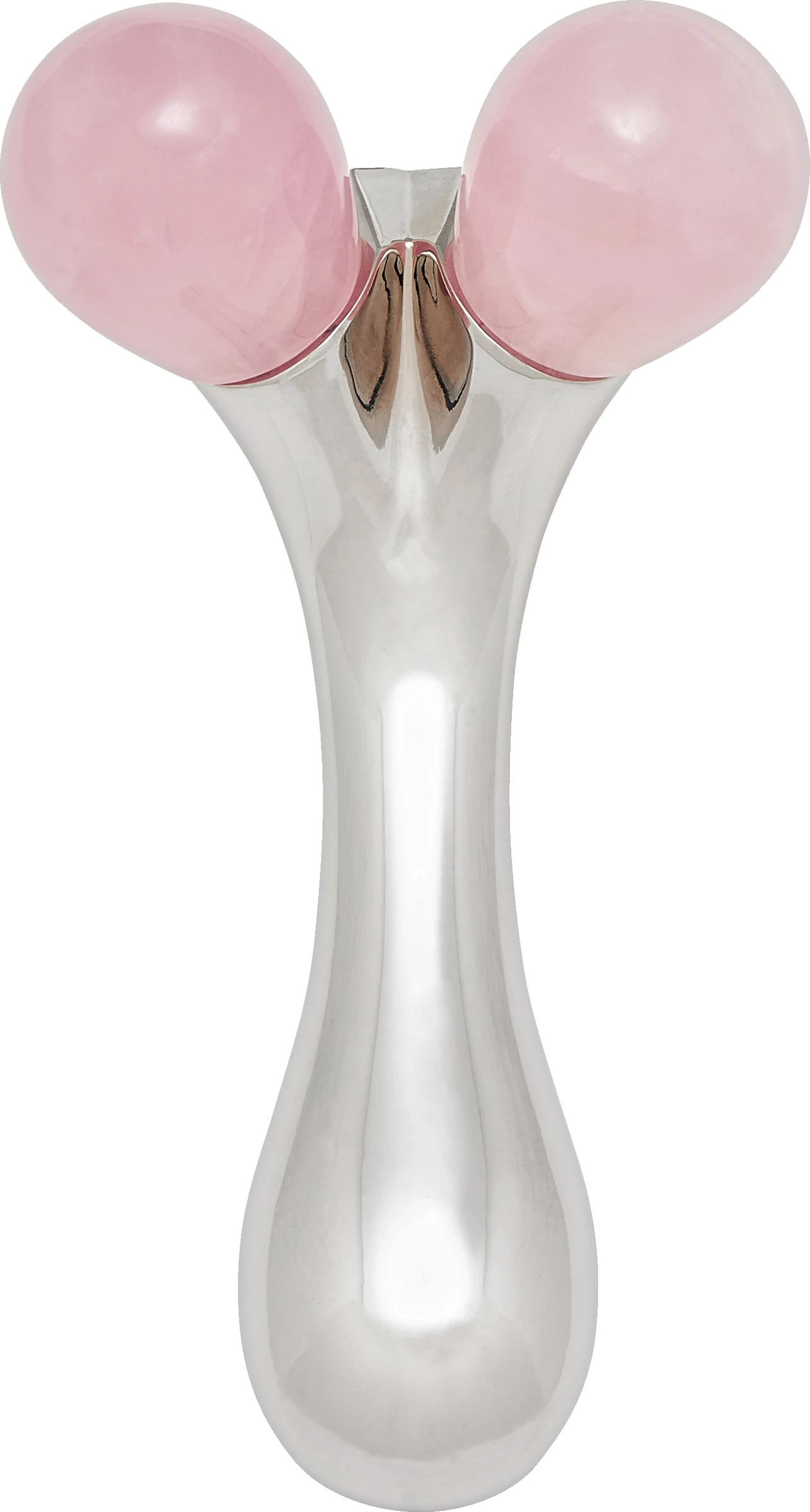 FOR YOUR Beauty Twin-Ball Rosenquarz-Roller 2 FOR YOUR Beauty Twin-Ball Rosenquarz-Roller – Bild 2